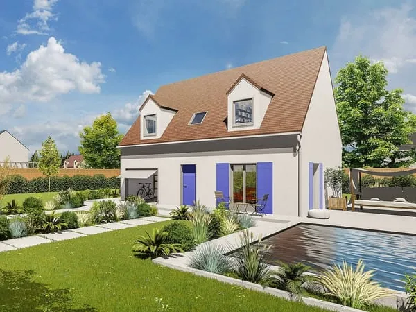 Faites construire votre maison 102.55 m² avec terrain à SAINT-VRAIN (91) !