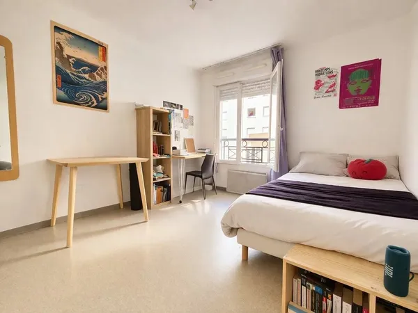 Nice St Roch Résidence récente studio loué pour investissement locatif