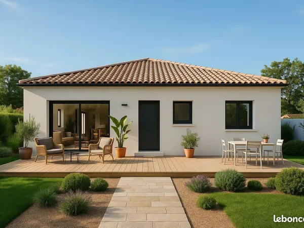 Projet de construction d'une maison 90 m² avec terrain à SAINT-BAUZILLE-DE-MONTMEL (34)