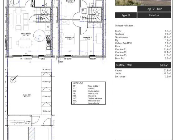 Maison 4 pièces 84 m²