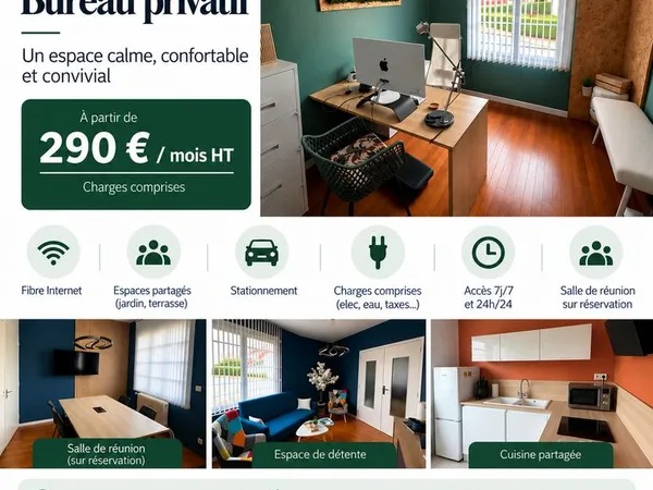 Bureau et espace de travail Location Neufchâtel-en-Bray  10m² 290€