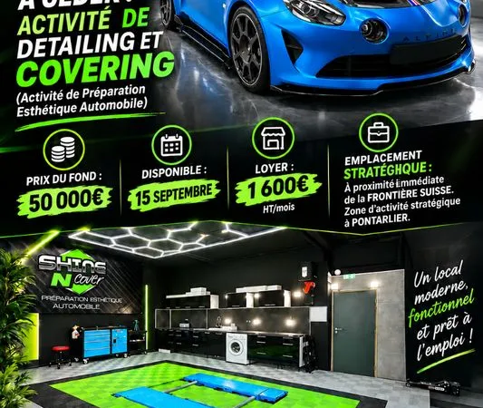 💥Urgent💥À céder Activité detailing/ covering