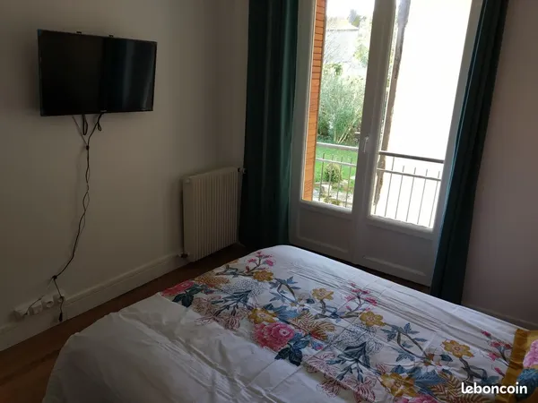à louer chambre, salle d'eau, wc et bureau dans colocation hyper centre orthez