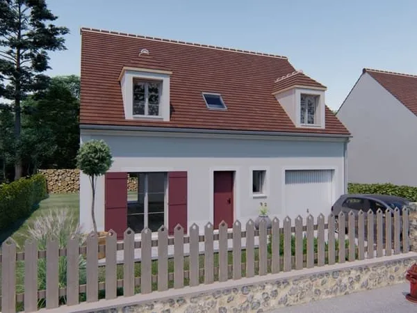 Maison 114 m², 3 chambres avec terrain à OGNES (60)