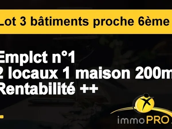 Vente / Local commercial - 885 m²