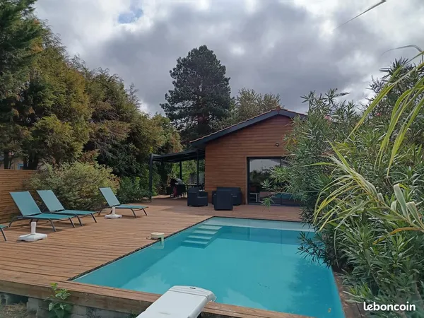 Maison meublée 70m², clim, piscine