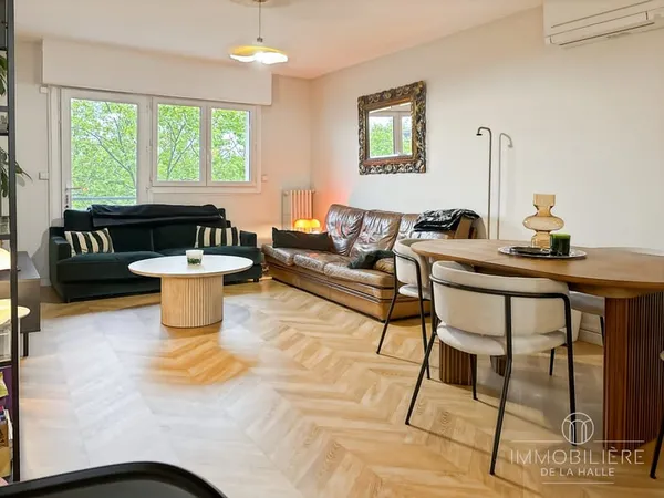 SAINT AUBIN, Beau T3 traversant et climatisé de 73 M², balcons
