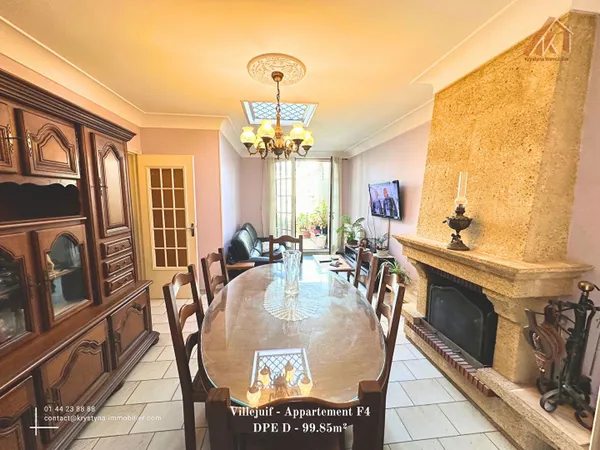 Appartement Villejuif 4 pièces - à deux pas du métro Léo Lagrange (ligne 7)