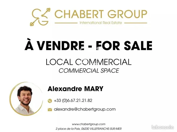 Alimentation, épicerie, glacier, local commercial, restaurant 16 m² Villefranche-sur-Mer