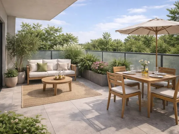 EMPLACEMENT PRIVILEGIE. 2 piéces 43M² avec Terrasse et parking. Frais Notaire OFFERT