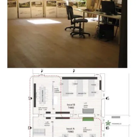 Location poste travail coworking créatif