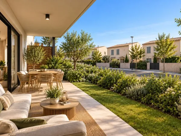 -Marignane T2 NEUF AVEC TERRASSE DE 19M² SUD DANS UN ENVIRONNEMENT VERDOYANT