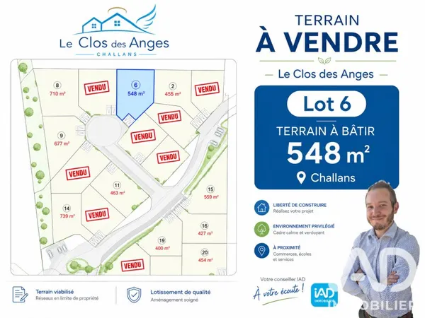 Terrain 548 m²