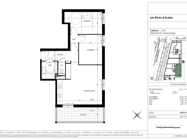NANCY, Votre appartement T3 neuf proximité centre et rives de Meurthe Appartement T3 neuf – Nancy | 