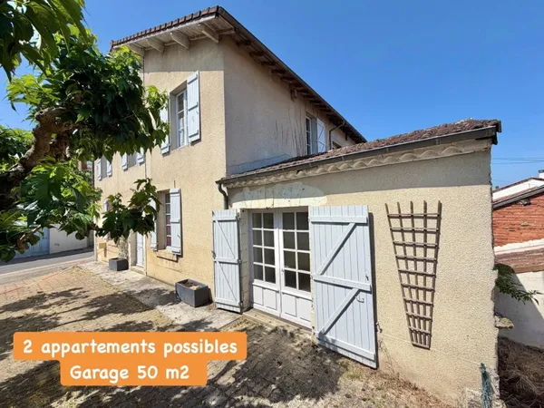 Gasconne en Pierre avec Grande cours et garage