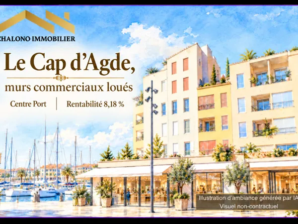 DEPT 34 - LE CAP D'AGDE. MURS COMMERCIAUX LOUÉS