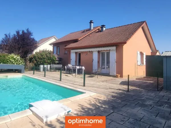 Maison 2 chambres 1 bureau avec piscine dans un secteur calme et recherché