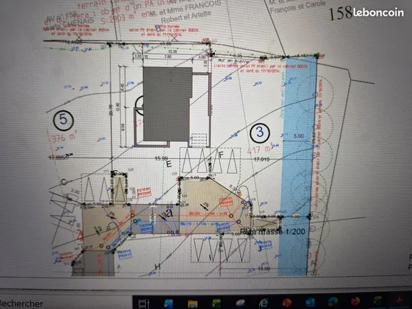 Terrain constructible viabilisé 390 m² - La Chabossière - Dernier lot disponible