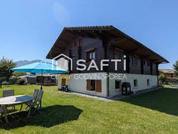 Chalet sur sous-sol total sur terrain clos de 1200m2