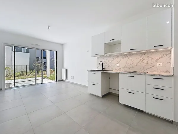 T2 40 m² - Jardin privatif 58 m² - Sud - Résidence récente