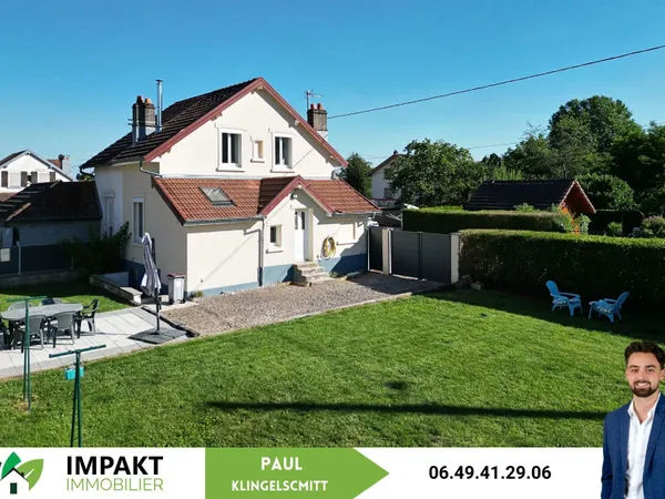 Maison rénovée 3 pièces avec jardin et terrasse - Giromagny