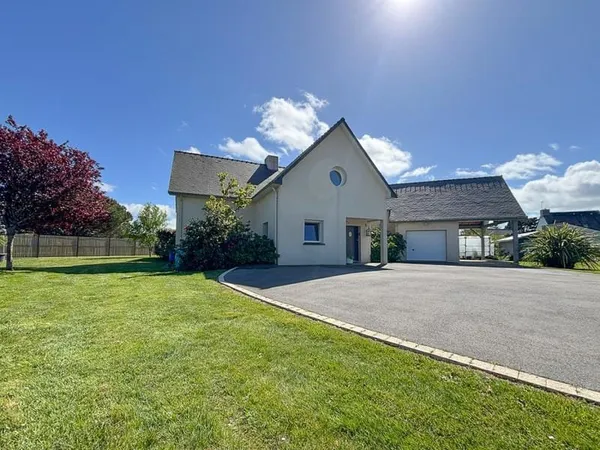 Pénestin, Maison d'architecte 178 m² sur terrain de 1727 m2 avec vie de plain-pied, proche plages et