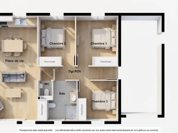 Maison neuve 4 pièces 74 m²