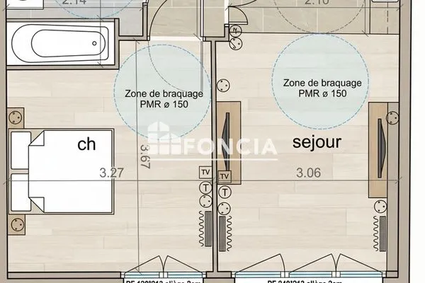 Appartement 1 pièce 35 m²