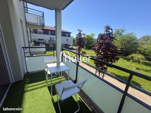 Appartement T2 récent de 49 m² avec terrasse de 9m2 - Secteur Sart-Babylone Villeneuve-d'Ascq