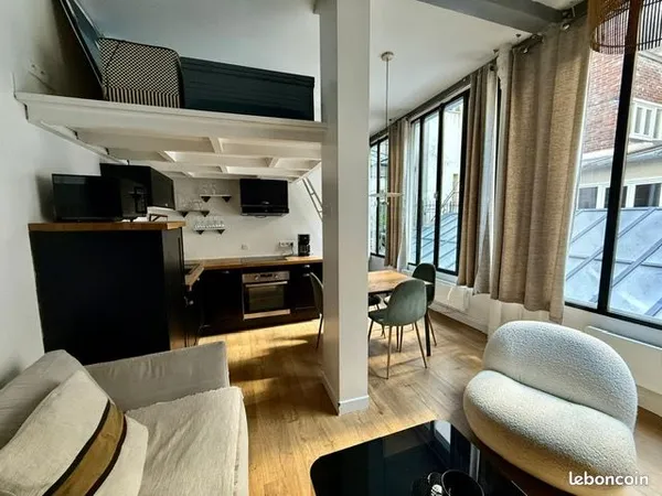 Paris 11e - Loft d'architecte avec mezzanine - 36,7 m² au sol (26,2 m² Carrez) - Calme sur cour