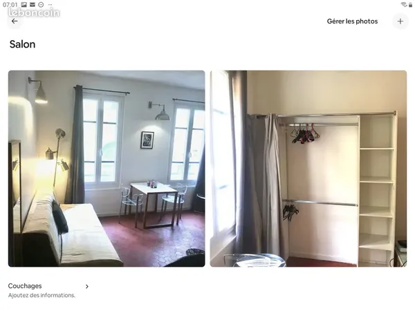Studio Vieux Nice location étudiant