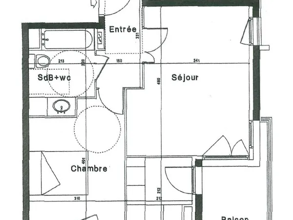 Appartement 2 pièces avec terrasse 43,3m² - Résidence Les Terrasses du Bois d'Auteuil