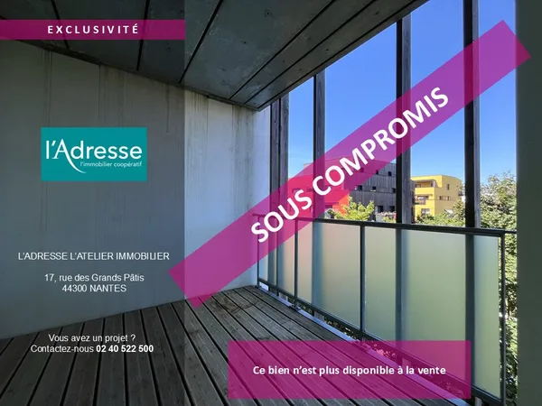Appartement Nantes 2 pièce(s) 38.3 m2