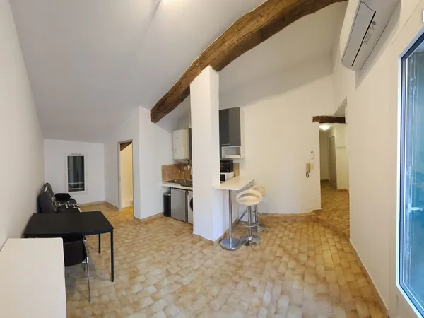 Grand studio avec belle terrasse
