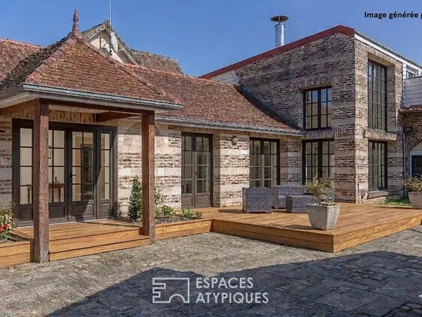 Maison d'architecte avec piscine intérieure et fort potentiel à Amiens Sud
