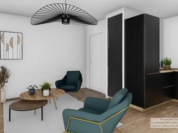 Maison 2 pièces 44 m²