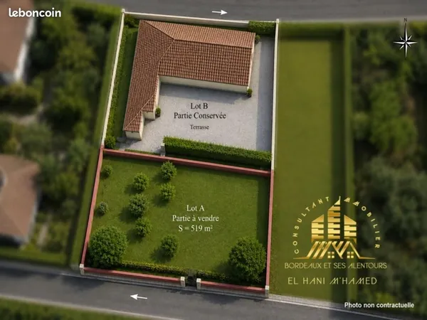 Terrain 519 m² Lormont
