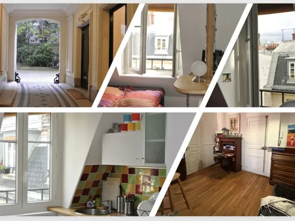 Location studio meublé Paris 17 Batignolles