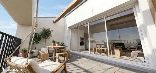 Charmant T3 meublée terrasse refait a neuf