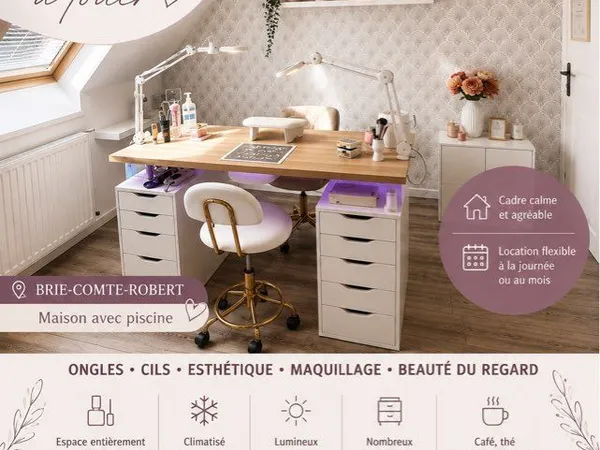 ✨ espace beauté à louer - brie-comte-robert