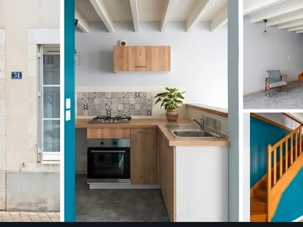 Maison de ville 53 m² — 2 suites (2 chambres, 2 SDE) — Niort Place Chanzy