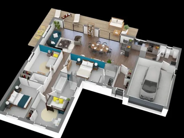 Maison neuve 5 pièces 121 m²
