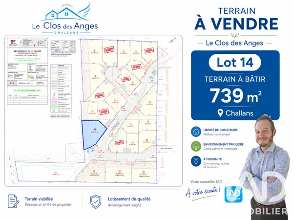 Terrain 739 m²