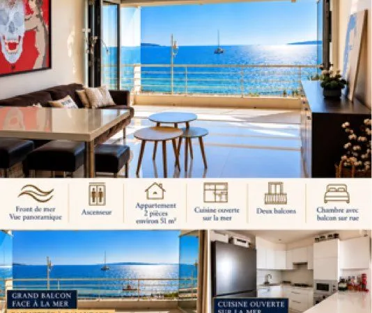 Appartement 2 pièces front de Mer ( Palm Beach )