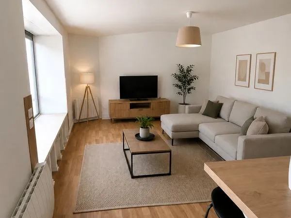 Appartement T2 48m² rénové - Parking - Loué
