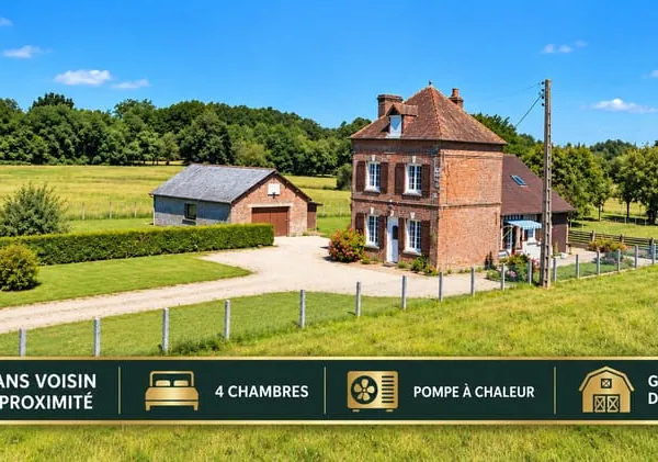 Entre VIMOUTIERS et TRUN, jolie maison de pays construite en