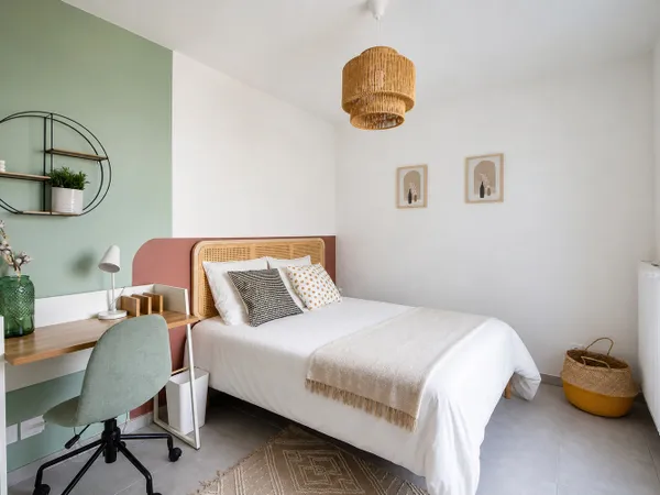 Chambre accueillante de 12 m² à louer à Villeurban