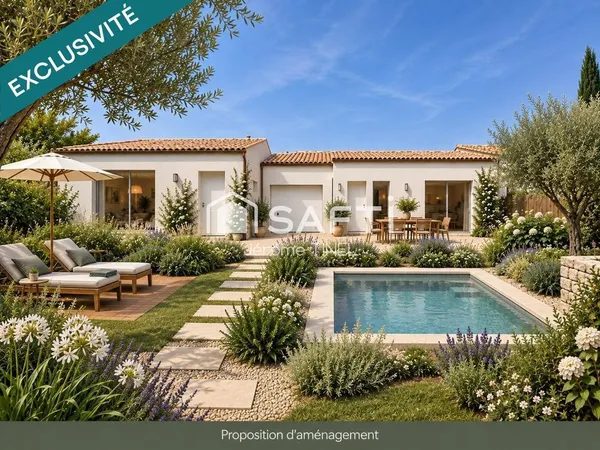 Maison familiale neuve de plain pied