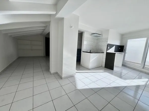 Magnifique T2 de style Loft de 39 m² carrez avec petite terrasse et comble au dernier étage avec asc