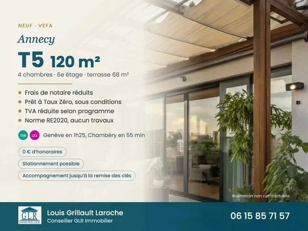 Appartement 5 pièces 120 m²